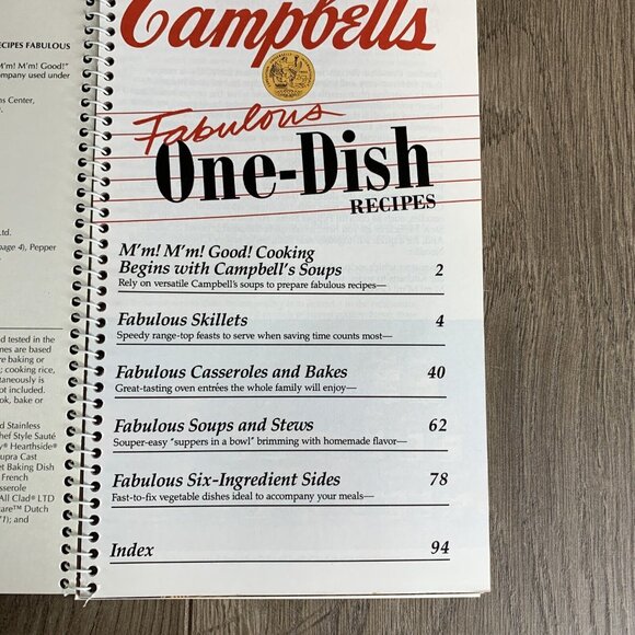 Campbell’s FAVORITE ALL TIME RECIPES  Lot of 3 Spiral Bound Pictured - 1992 - Picture 5 of 13